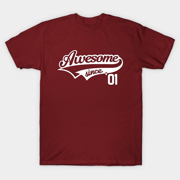 Awesome since 2001  21 years old T-Shirt by hoopoe